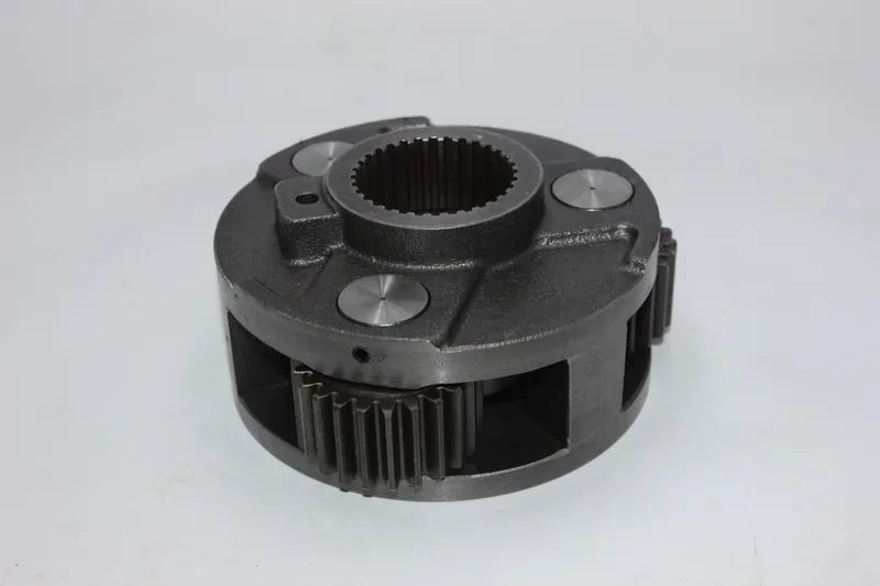 Swing gearbox planetary carrier and gear assembly