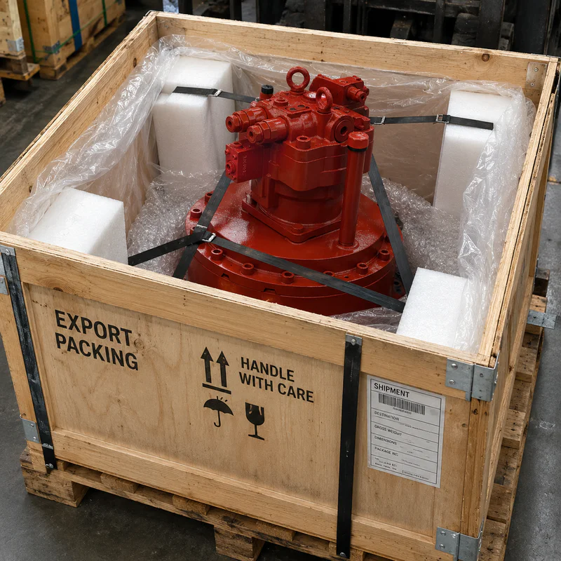 Hydraulic ports capped and sealed before shipment