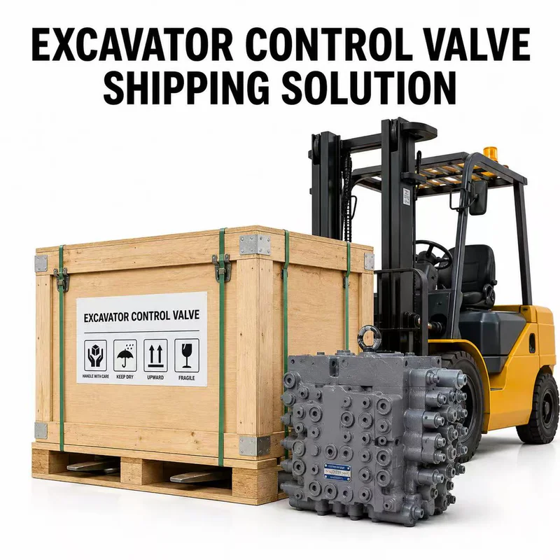 Control valves packed for export and worldwide shipment