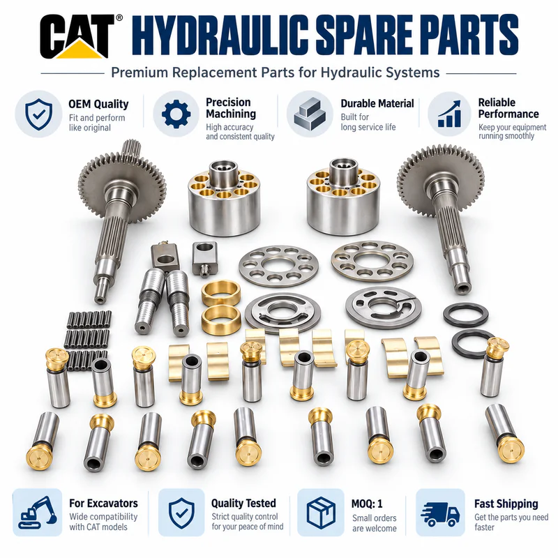 Hydraulic pump nameplate used for spare part identification