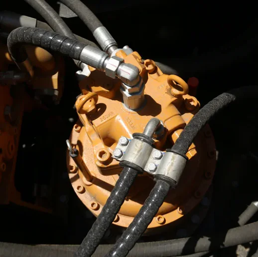 Old swing motor photographed from multiple angles