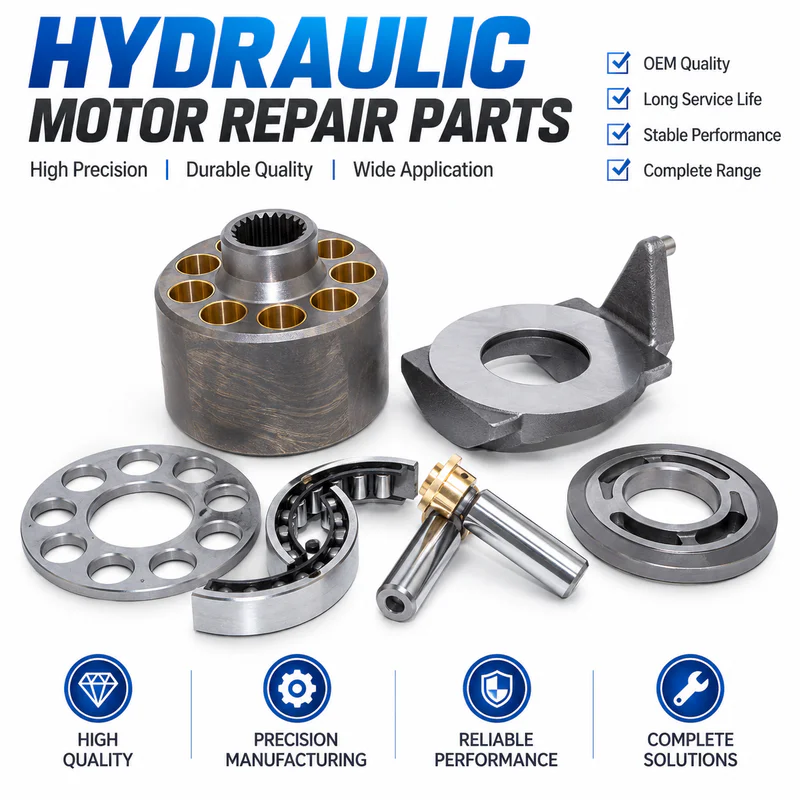 Hydraulic pump housings, shafts, rotary groups and bearings for spare parts supply