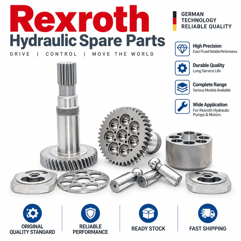 Hydraulic pump shafts, rotary groups and components arranged for inspection