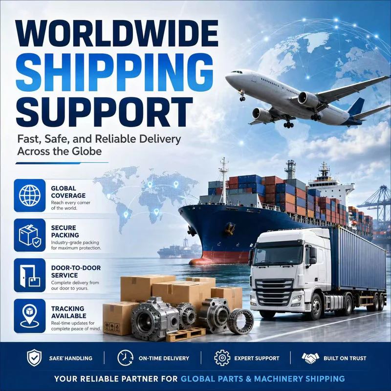 Travel motors packed for international shipment